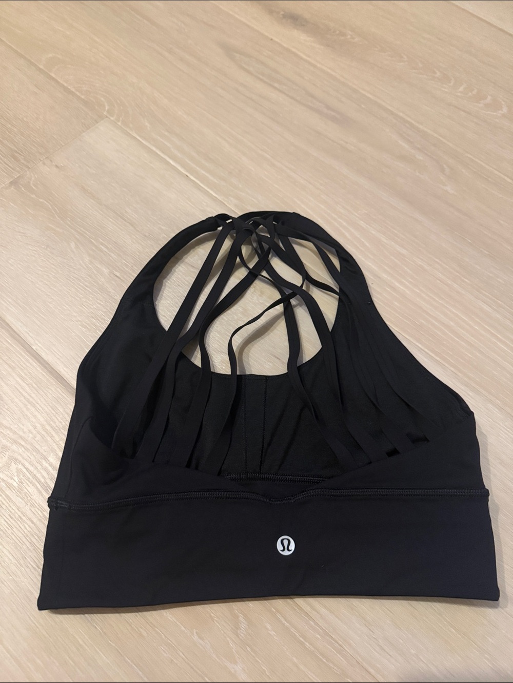 lululemon athletica Black Multi-Strap Sports Bra size 6
